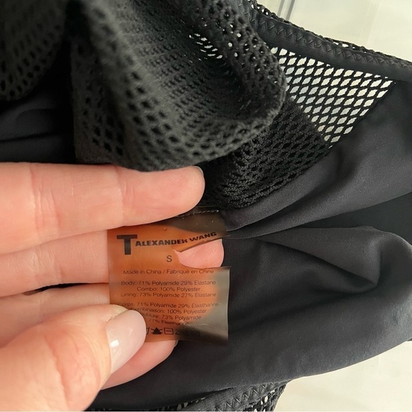 ALEXANDER WANG x REVOLVE Mesh Racer Back Zip Up One Piece Swimsuit - Picture 9 of 9